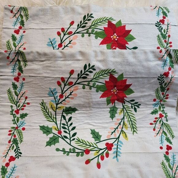 Other - Christmas Holiday Wreaths Reversible Placemats Set of 2
